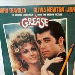 GREASE 1978 Double Vinyl LP, Original Soundtrack from the Motion Picture, EUC
